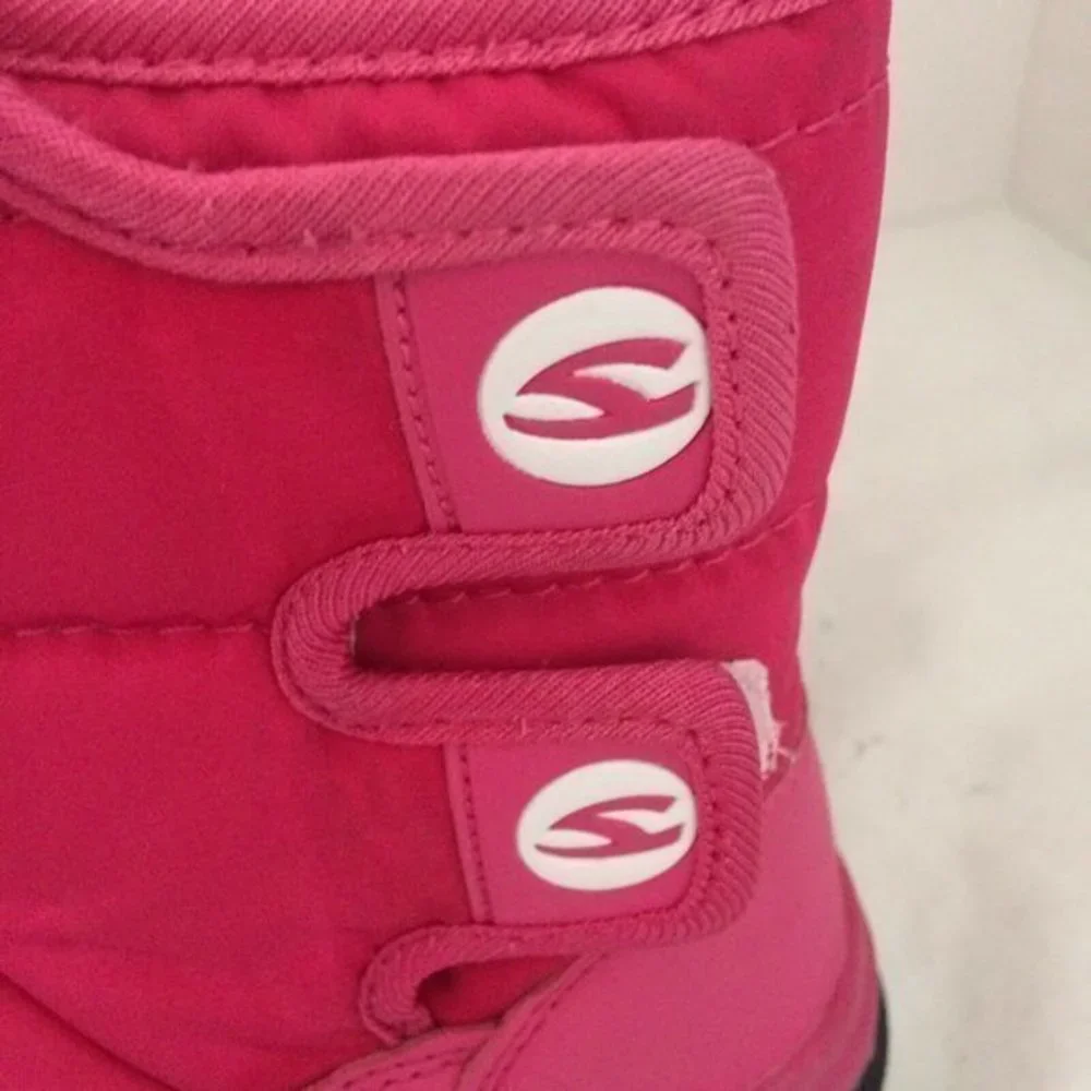 Ubfen Pink Boots Snow boots Girls Winter Warm Waterproof Outdoor Slip Resistant